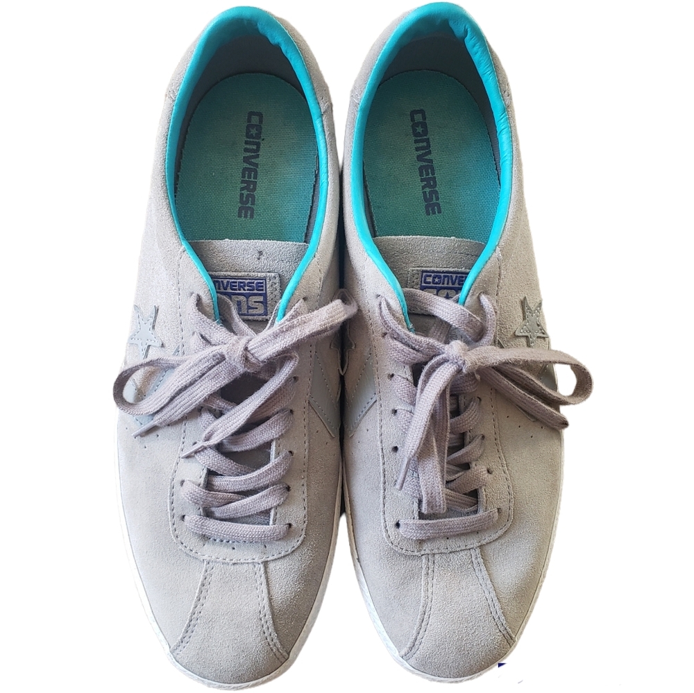 Converse Breakpoint Ox Sneaker suede gray turquoise M12 W13.5